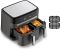 Мультипечь Tefal Dual EasyFry&Grill AirFryer, 2700Вт, чаша-5.2/3.1л, сенсорное управл., 2 чаши, гриль, пластик, черный
