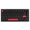 Клавіатура механічна Lemokey  X4 84Key, Keychron Brown, USB-A, QMK/VIA, EN/UKR, Red led, чорний
