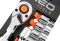 Набір торцевих головок Neo Tools, 3/8", тріскачка 90 зубців, CrV, 12шт