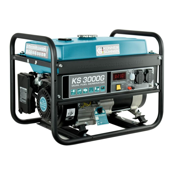 Генератор газобензиновий Konner&Sohnen KS 3000G, 230В, 3.0кВт, ручний стартер, 45.4кг