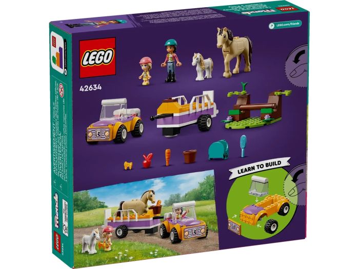 Конструктор LEGO Friends Прицеп для лошади и пони