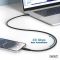 Кабель DIGITUS USB-C заряджання/синхронізації, USB 4.0 Gen 3, 40G, 240W, 8K, силіконовий, 1м, чорний
