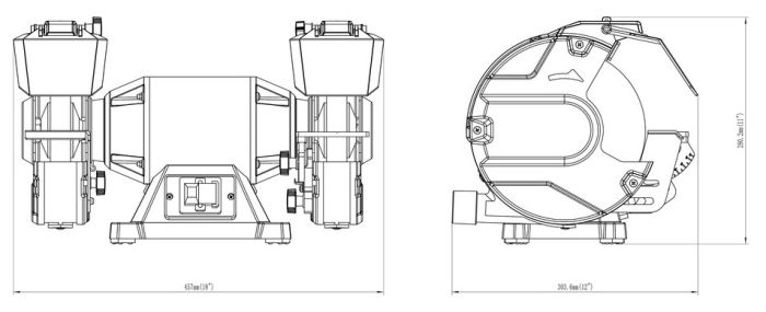 Верстат заточувальний Metabo DSD 200 PLUS 750Вт коло 200x25 2980об/хв 17.8кг