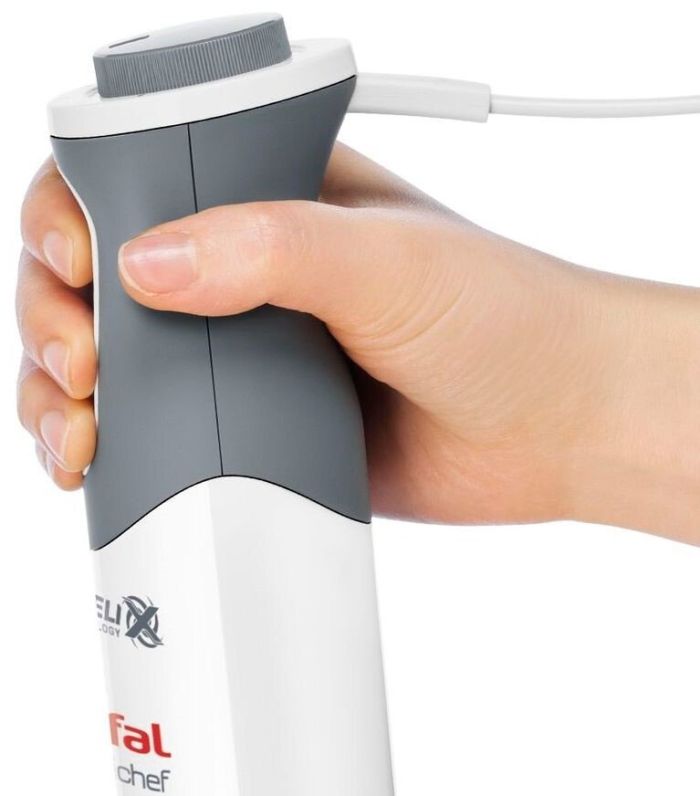 Блендер Tefal погружной Optichef 800Вт, 3в1, чаша-800мл, чопер-500мл, турборежим, белый