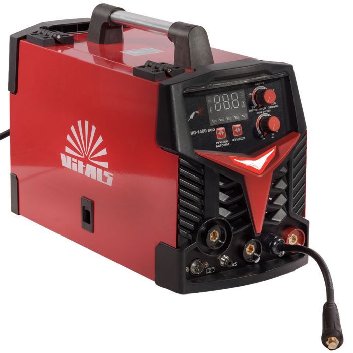 Сварочный аппарат инверторный Vitals MIG-1400 эссо 230В 4.5кВт 20-140А ??IP21S 8.5кг