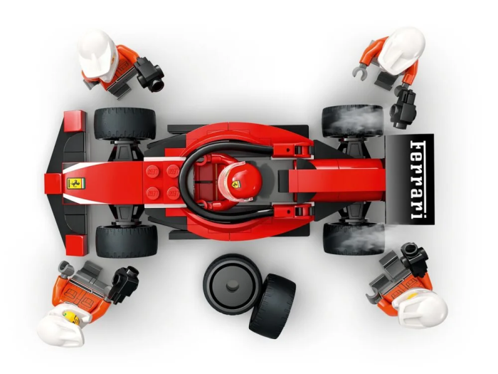 Конструктор LEGO City Пит-стоп и пит-экипаж F1 с болидом Ferrari