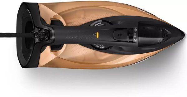 Праска Philips 7000 Series, 2800Вт, 300мл, паровий удар -250гр, постійна пара - 50гр, нерж. сталь, чорно-золотий