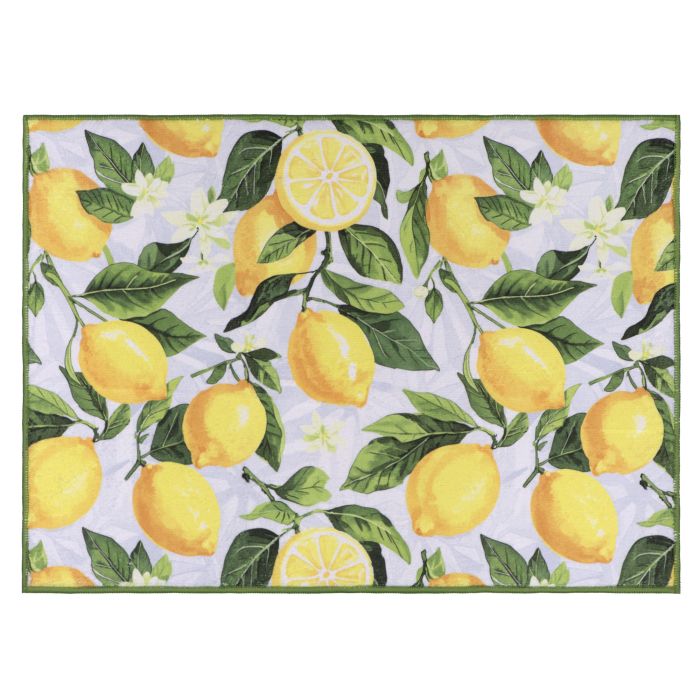 Килимок для сушіння посуду ARDESTO Sicilian lemons 38x51см, 100% поліестер, зелений