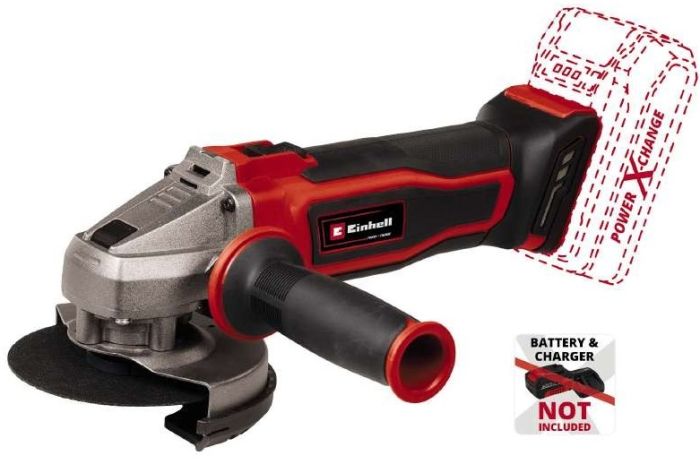 Шліфмашина кутова акумуляторна Einhell TE-AG 18/115 QLI - Solo115мм 18В 8500об/хв РХС 1.7кг без АКБ та ЗП
