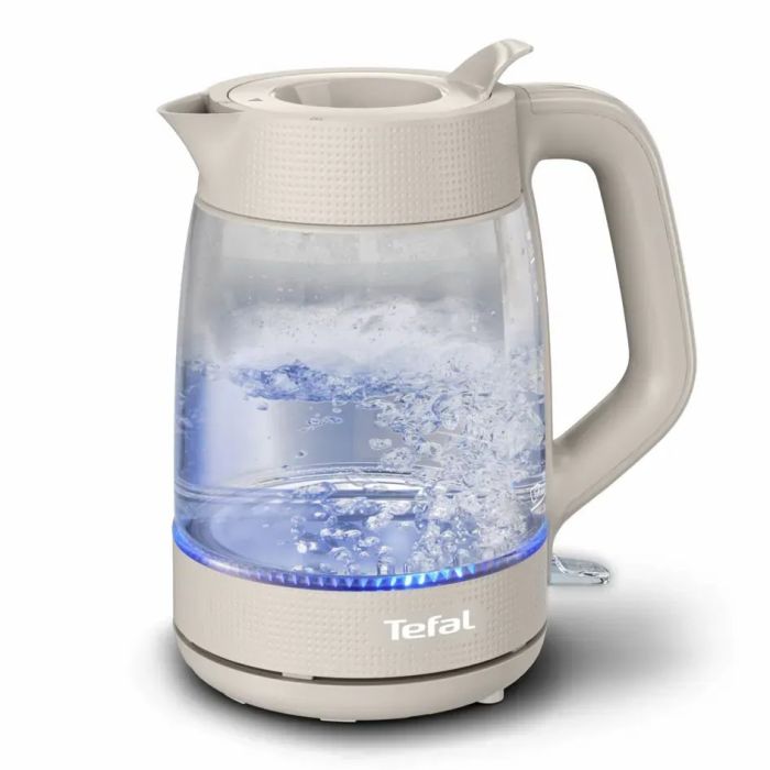 Электрочайник Tefal Morning Glass Kettle, 1.7л, стекло, с подсветкой, бежевый
