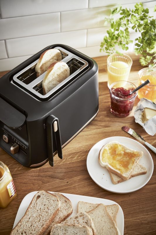 Тостер Tefal Includeo 850Вт, разморозка, пластик, черный