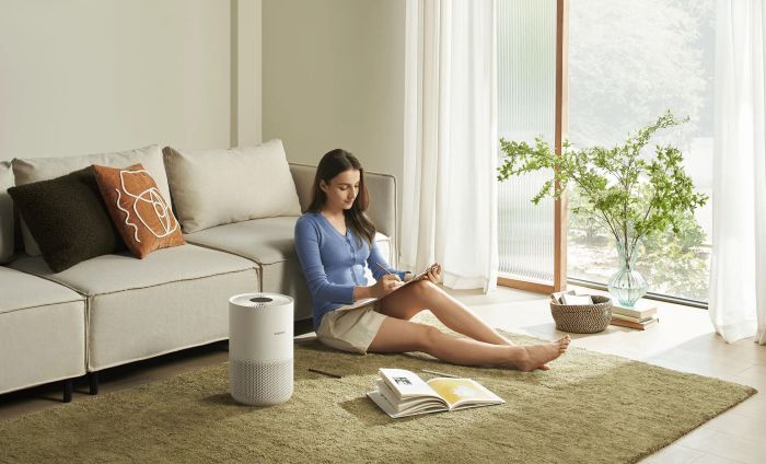 Очиститель воздуха Xiaomi Smart Air Purifier 4 Compact, 48м2, 230м3/час, HEPA +угольный фильтр, 3 режима, ДУ, индикарот загр.таймер, белый