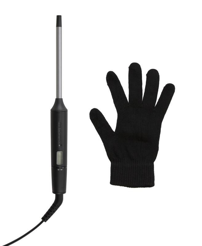 Плойка Remington Pro Tight Curl Wand, 25Вт, темп.режимів-10, D-10mm, 130-220С, дисплей, кераміка, турмалін , сіро-чорний
