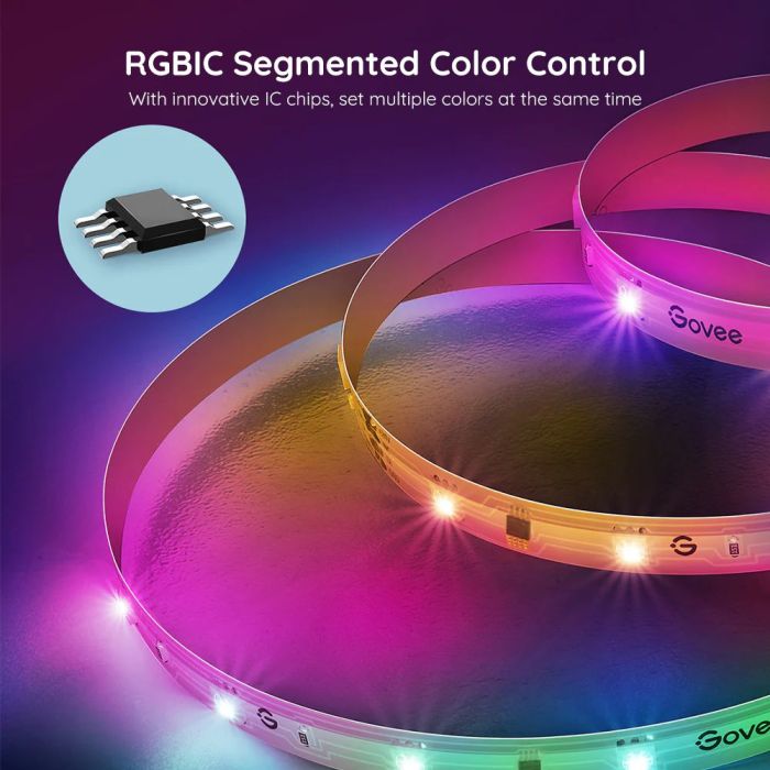 Лента светодиодная умная Govee H618A RGBIC Basic Wi-Fi + Bluetooth LED Strip Light 5м Белый