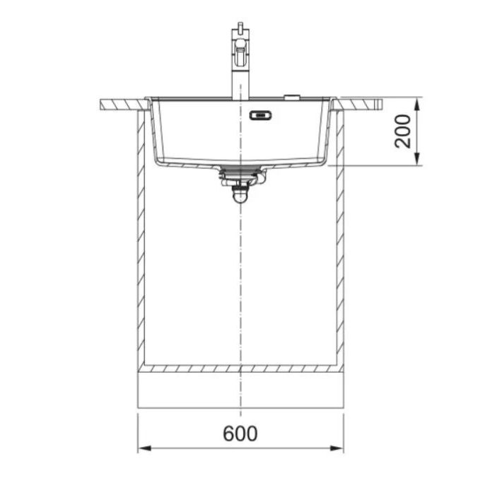 Комплект - мойка MRG 610-52 TL, фрагранит, черный матовый, 114.0668.819 и измельчитель пищевых отходов SLIM 50, 134.0715.098, вкл. Сифон