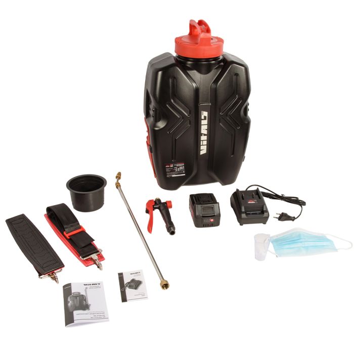 Обприскувач акумуляторний Vitals Professional Sm 312omb kit 12л 18В 1х4А·год 4.5бар 5кг