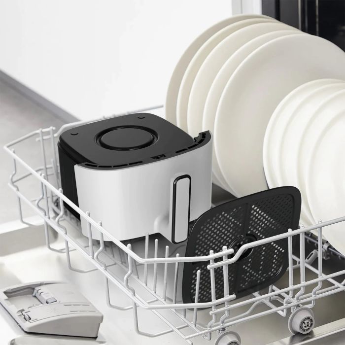 Мультипечь Tefal Eas yFry Max, 1500Вт, чаша-5л, сенсорное управл., 10 программ, пластик, белый