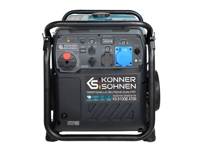 Генератор бензиновый инверторный Konner&Sohnen KS 8100iE ATSR, 230В, 8.5кВт, АВР(ATS), электростартер, 68кг