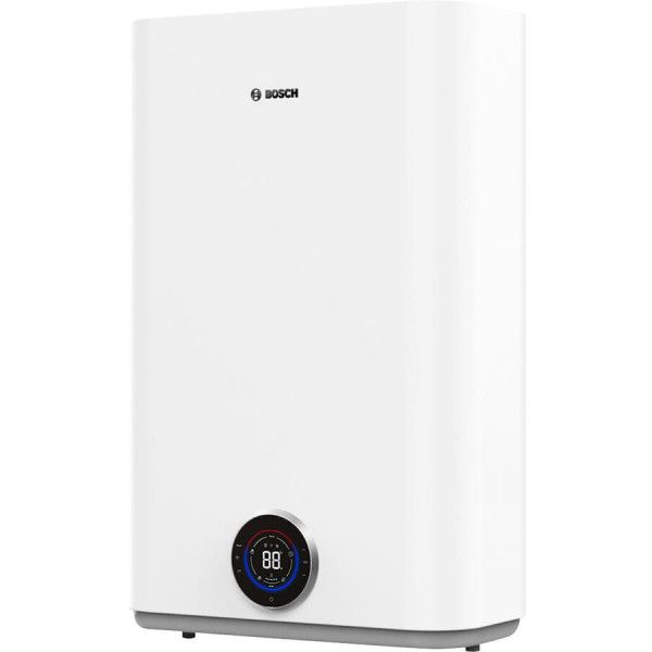 Водонагреватель электр. плоский слим BOSCH Tronic 5500iT, 100 л, 1,5 кВт, ун. монтаж, эл. упр-ние, Wi-Fi, B, белый