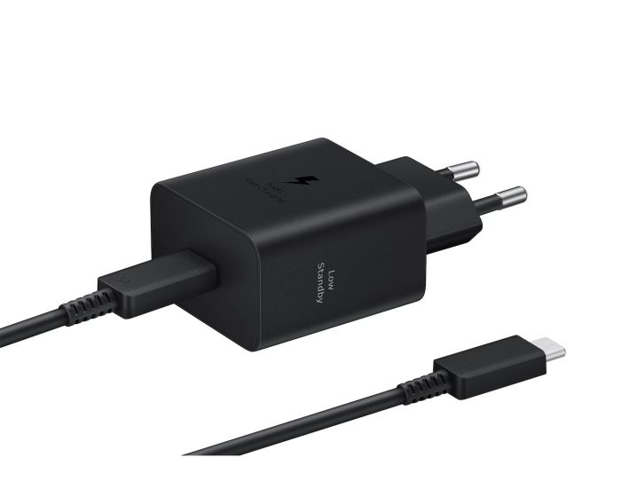 Зарядний пристрій мережевий Samsung 45Вт USB-С PD PPS, чорний