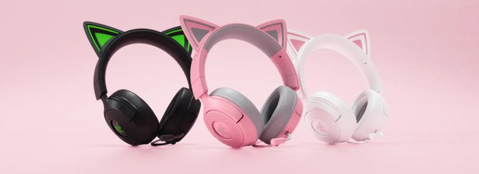 Гарнитура Razer Kraken Kitty V3 X, mini-jack, 1.3м, чёрный