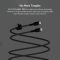 Кабель USB-C > USB-C зарядки/синхронизации Belkin 1м, 60Вт, Type-C, витой, силиконовый, с ремешком на магните, черный