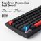 Клавиатура механическая Lemokey  X4 84Key, Keychron Red, USB-A, QMK/VIA, EN/UKR, Red led, чорний