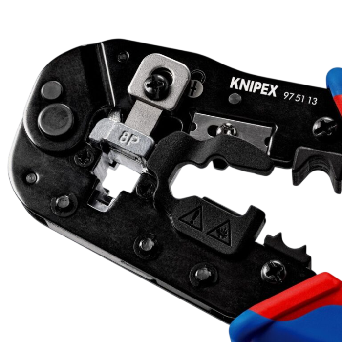 Кліщі обтискні KNIPEX Western, для обтиску штекерів 190мм фосфатовані 0.345кг