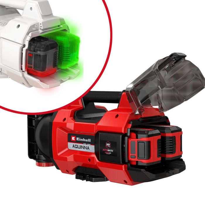 Насос відцентровий акумуляторний Einhell Professional AQUINNA 18/30 F LED, 18В, 3000л/год, вис. 28м, глиб. 6м, режими ECO/BOOST, 3.9кг
