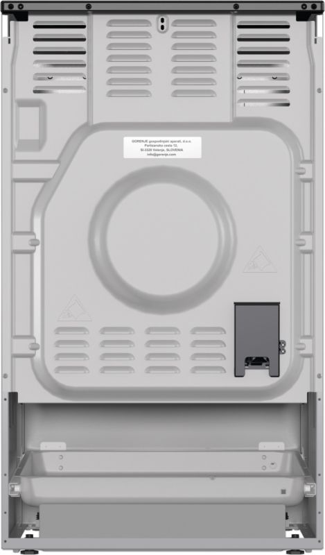 Плита Gorenje электрическая стеклокерамическая, 70л, 50x60см, дисплей, программатор, серый