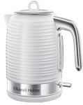 Електрочайник Russell Hobbs Inspire, 1.7л, пластик , підсвічування, біло-сріблястий