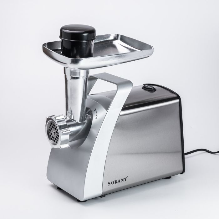 М'ясорубка Sokany SK-06001 електрична 2400 Вт сталь