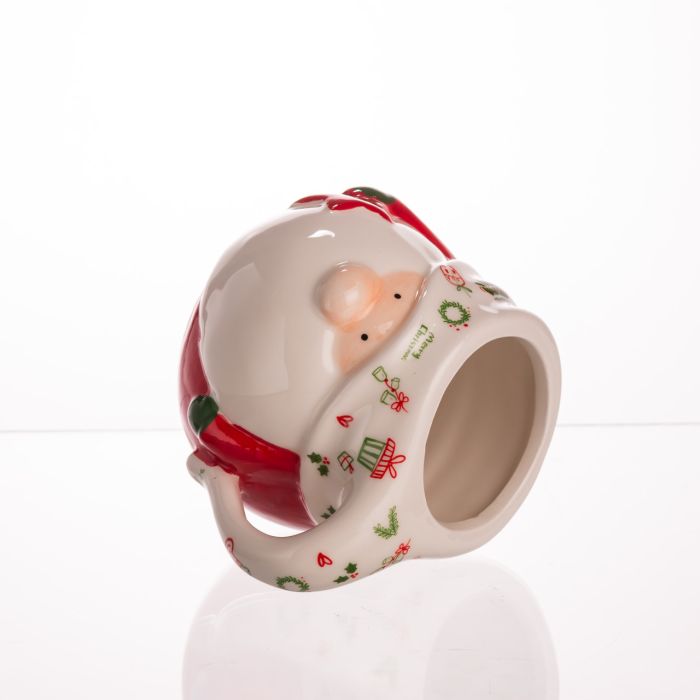 Новорічна порцелянова чашка для чаю та кави Merry Christmas 400 (мл) чашка на подарунок на новий рік CR-1-13
