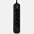 Мережевий фільтр-подовжувач 4 розетки 3xUSB-A 1xUSB-C 3м чорний HP-5-38M