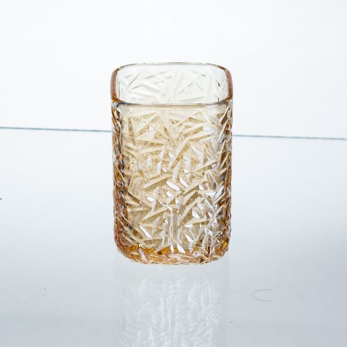 Набір склянок для напоїв Matrix Glass 12 штук по 195 мл коричневий HP-17-44