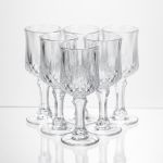 Набір чарок на ніжці Vintage Crystal для міцних напоїв 6 штук 50 мл Yiwu HP-34-75