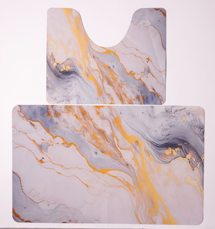 Набір килимків для ванної та туалету Golden Marble 50*80/40*50 см Yiwu HP-42-179