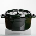 Кокотниця чавунна емальована 4,5 л, малахіт Yiwu HP-FLG-11 green