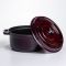 Кокотниця чавунна емальована 4,5 л, бургунді Yiwu HP-FLG-11 burgundy