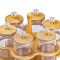 Банки для сипучих продуктів набір із 6 штук по 580 мл на дерев'яній підставці HP16292