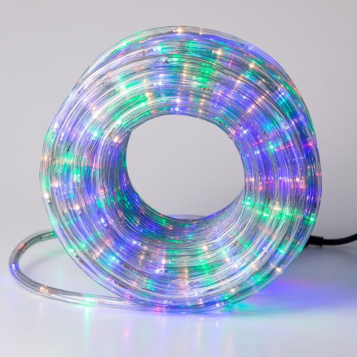 Гірлянда вулична стрічка світлодіодна Дюралайт 480 LED 16м морозостійка прозорий дріт Мультиколор DR20МML