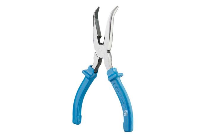 Щипцы удлиненные изогнутые Intertool 180 мм American type (HT-0125)