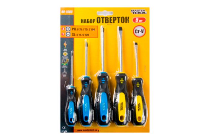 Набір викруток Mastertool 5 шт. (40-1505)