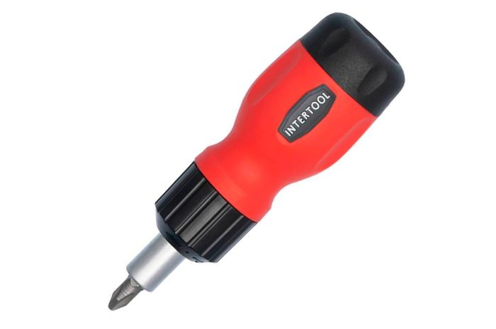 Отвертка Intertool реверсивная 6 ед. (VT-1009)