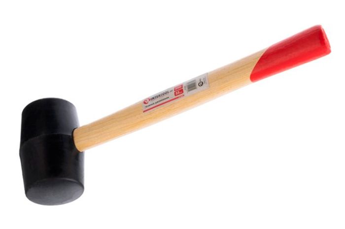 Киянка Intertool 350 г х 55 мм черная ручка деревянная (HT-0236)