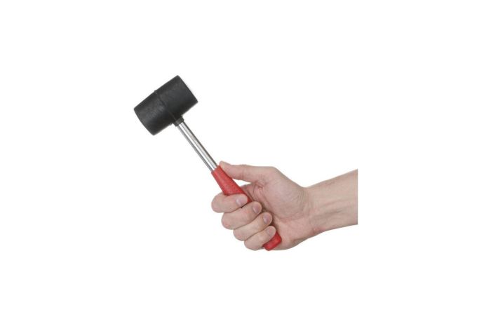 Киянка Intertool 340 г х 55 мм Чорна ручка метал (HT-0229)