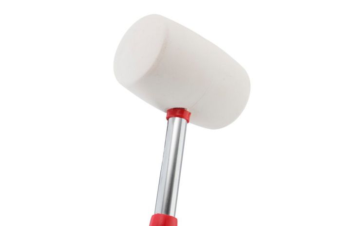 Киянка Intertool 680 г х 80 мм біла ручка метал (HT-0235)