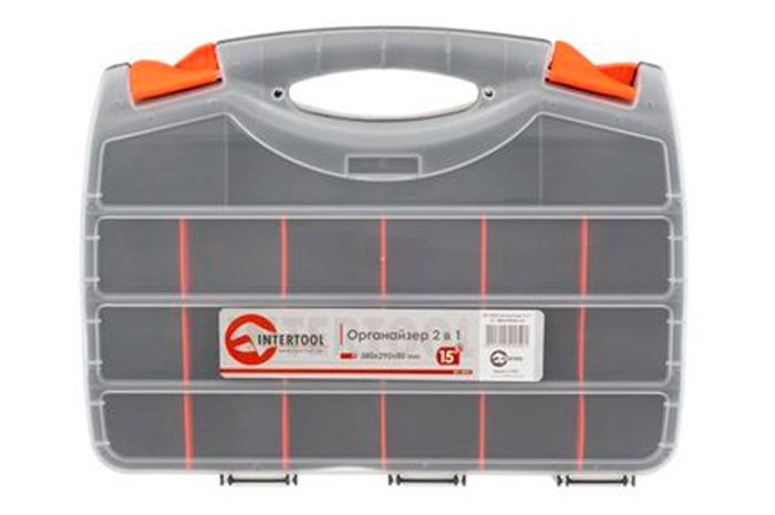 Організатор Intertool 15" 2-в-1 380 х 290 х 80 мм (BX-4005)