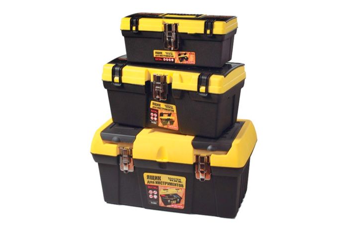 Комплект ящиків Mastertool 12.5"  16" 19" (3 шт.) Жовті (79-2001)