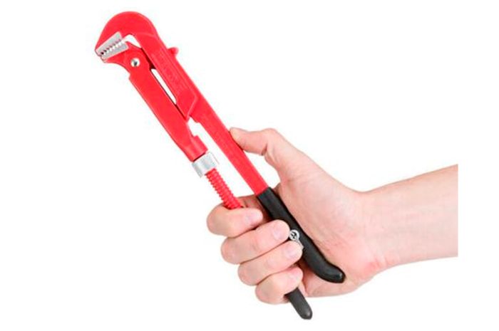 Ключ трубний Intertool важільний 90° х 3/4" (HT-0186)